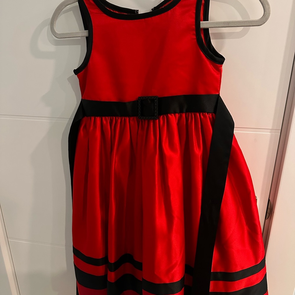 Sugar Red and Black Kids Formal Dress